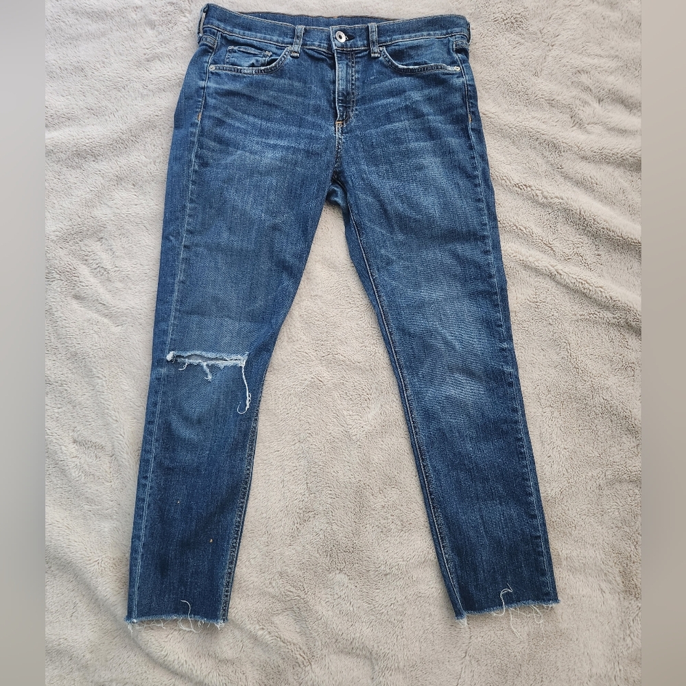 rag & bone Women's Dark Blue Skinny Jeans